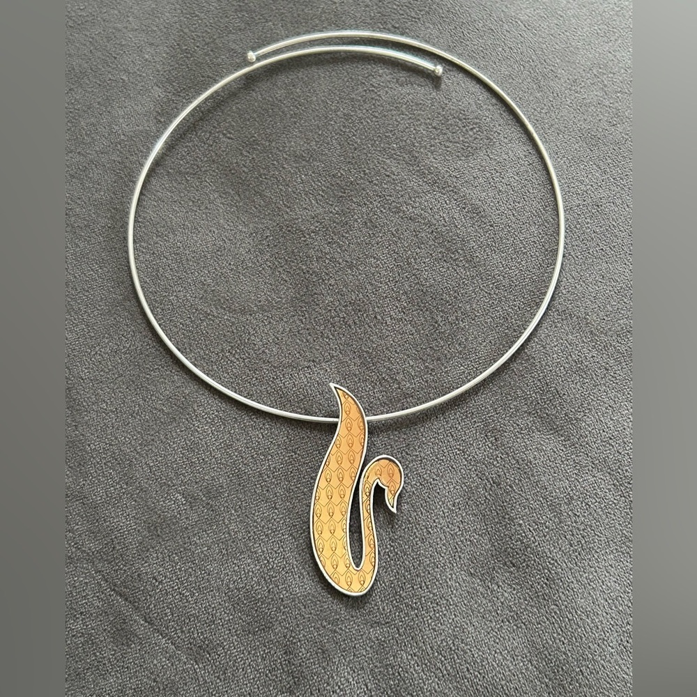 Danish design PILGRIM swan choker necklace